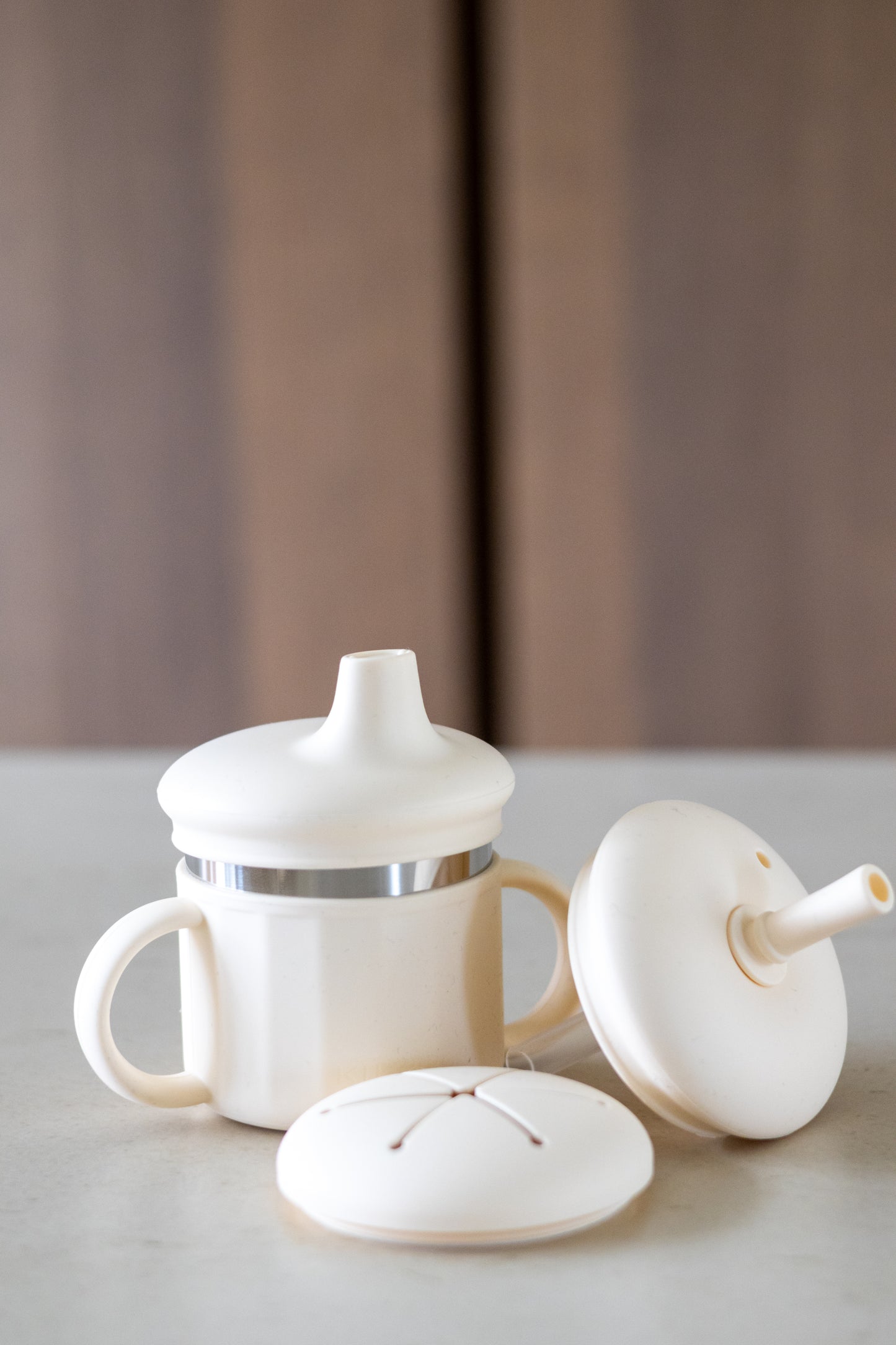 Kiekeboe® 3-in-1 Drinkbeker met Tuit-, Rietje- en Snackdeksel