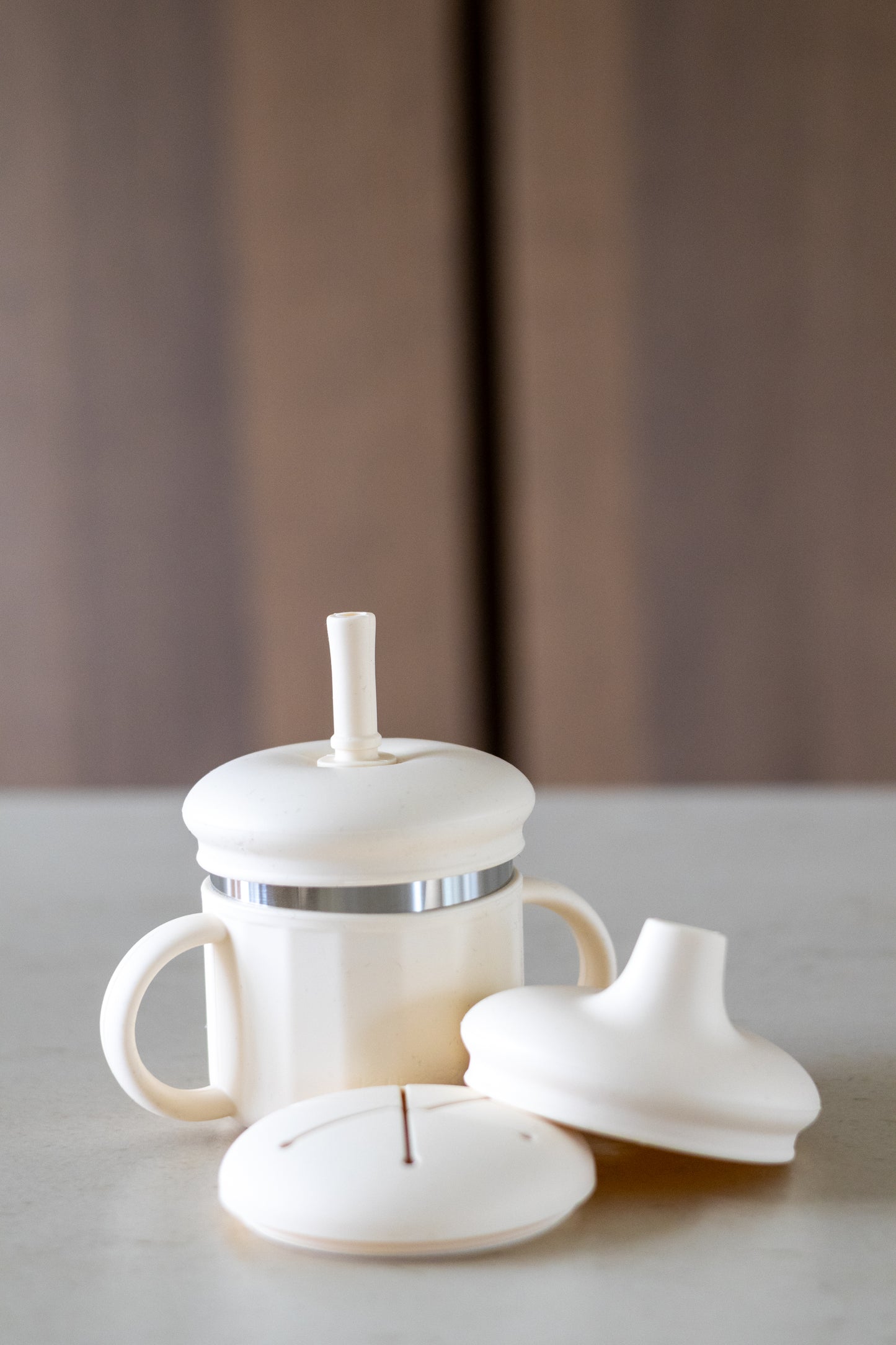 Kiekeboe® 3-in-1 Drinkbeker met Tuit-, Rietje- en Snackdeksel