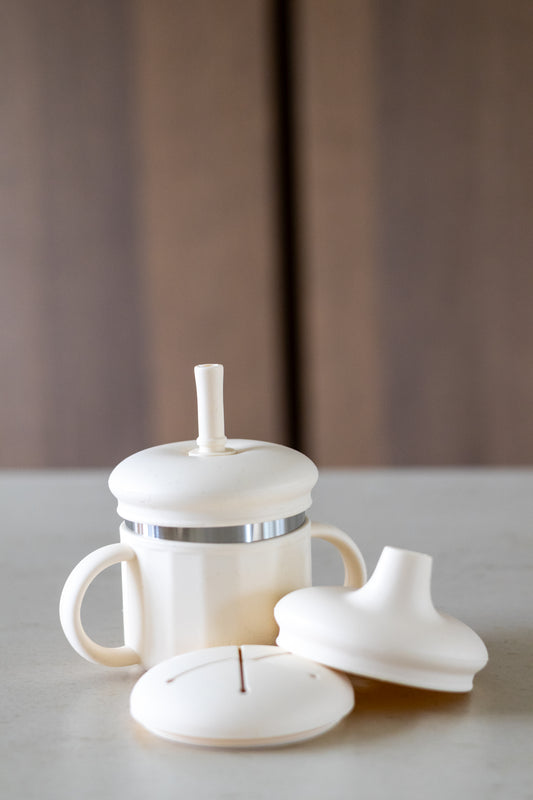 Kiekeboe® 3-in-1 Drinkbeker met Tuit-, Rietje- en Snackdeksel