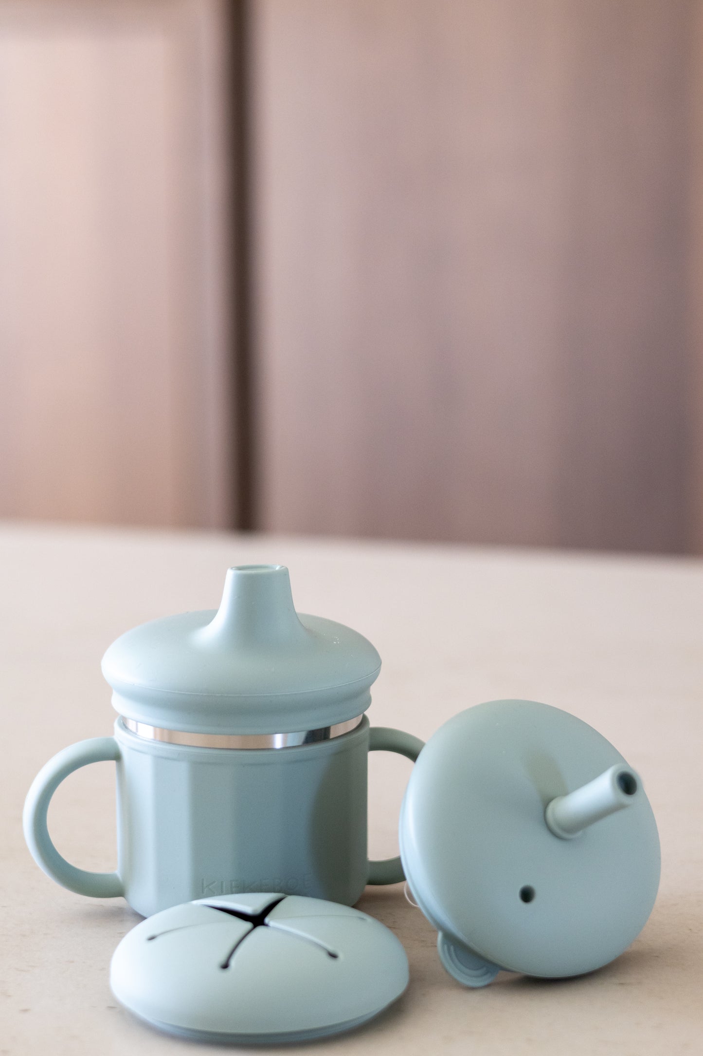 Kiekeboe® 3-in-1 Drinkbeker met Tuit-, Rietje- en Snackdeksel