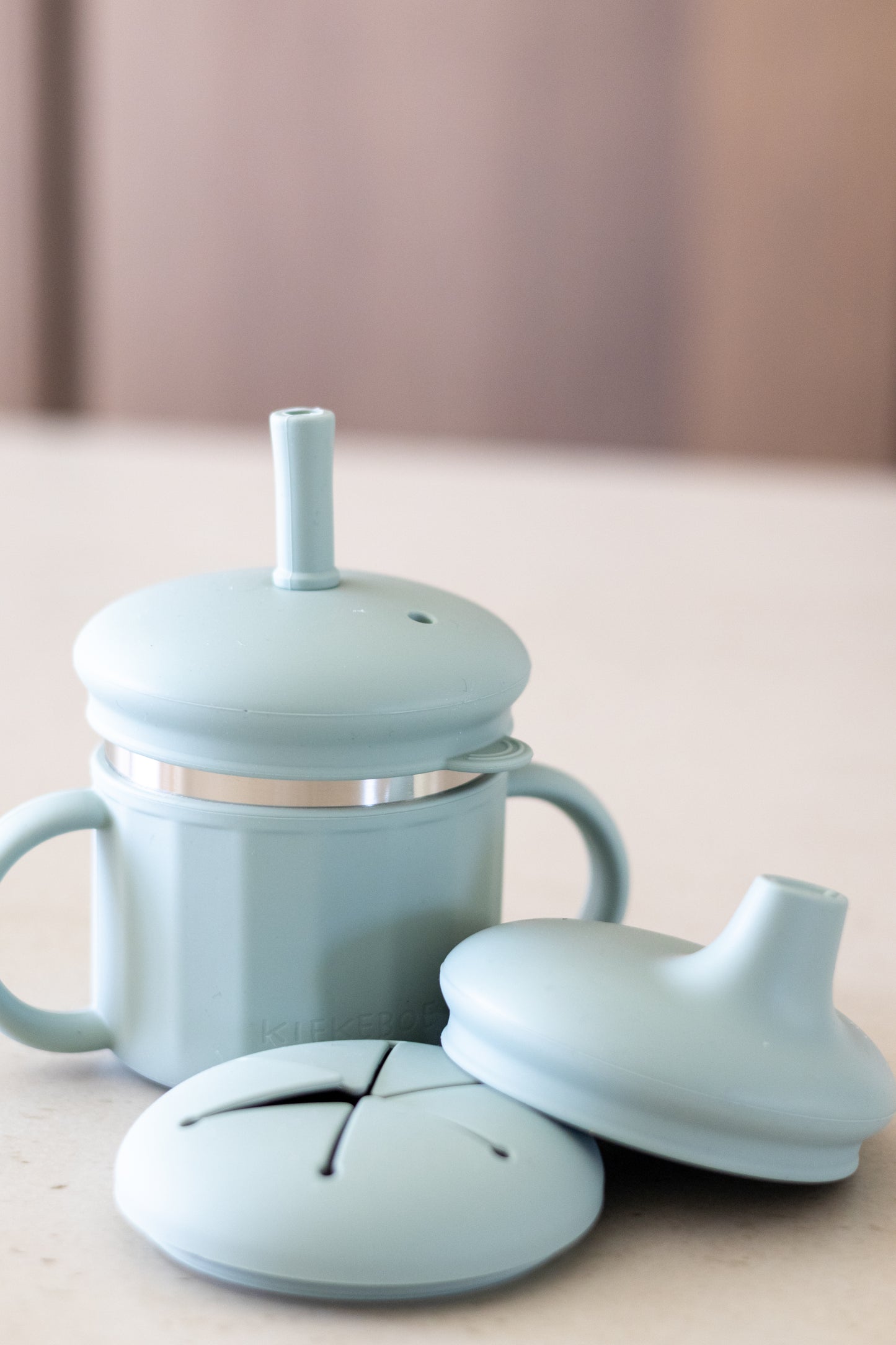 Kiekeboe® 3-in-1 Drinkbeker met Tuit-, Rietje- en Snackdeksel